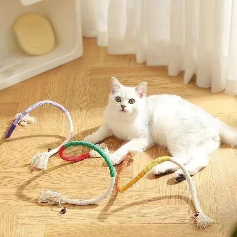 3pcs Catnip Rope Katzen Kauspielzeug Teeth Cleaning interaktiv Kätzche