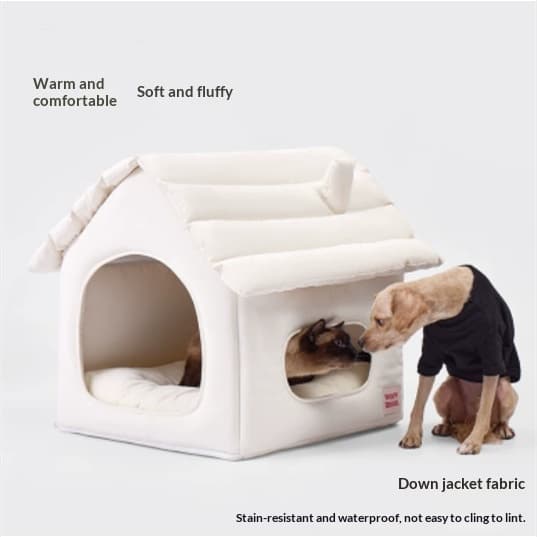 Winter-Katzenbett – dick gepolstert & waschbar