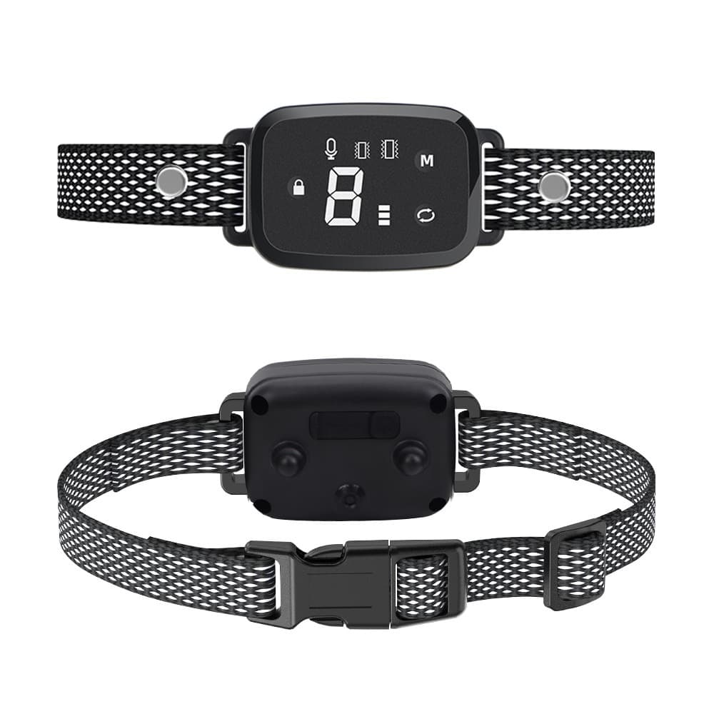 Digital Display Touch-Control wasserdicht Tier Halsband Anti-Bark Devi 2