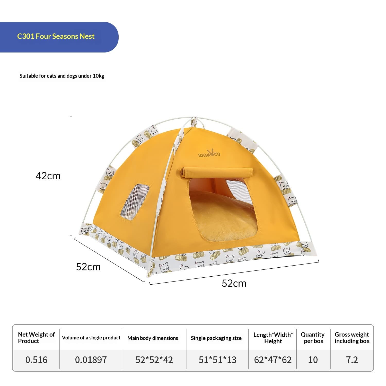 Outdoor-Katzenbett mit Windschutz – wetterfest 2