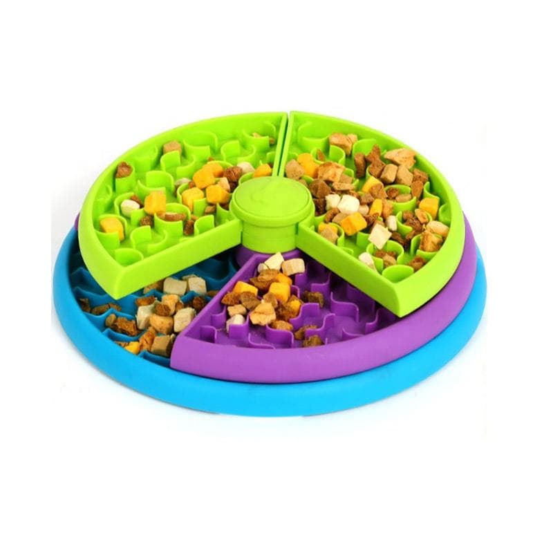 Tier Slow Food Napf Anti Choking Katze Napf,3In1 Interaktiv Hund Futte