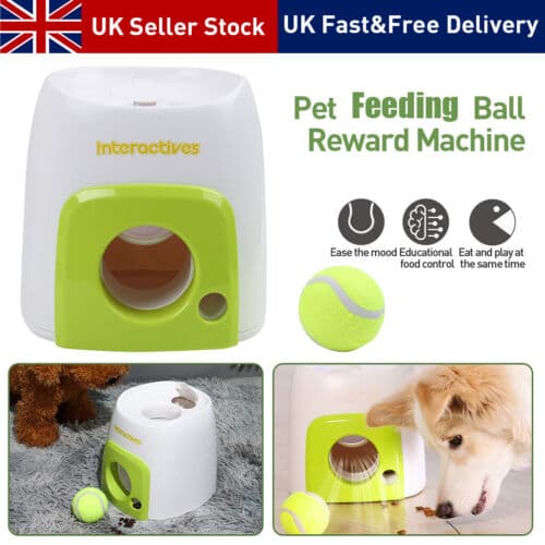 Tier Ball Food Futterautomat Hund Feeding Machine Tennis Automatisch R