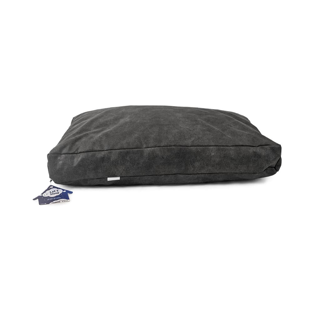 Let's Sleep Hundebett XL Plüschkissen – Anthrazit: Produktbild