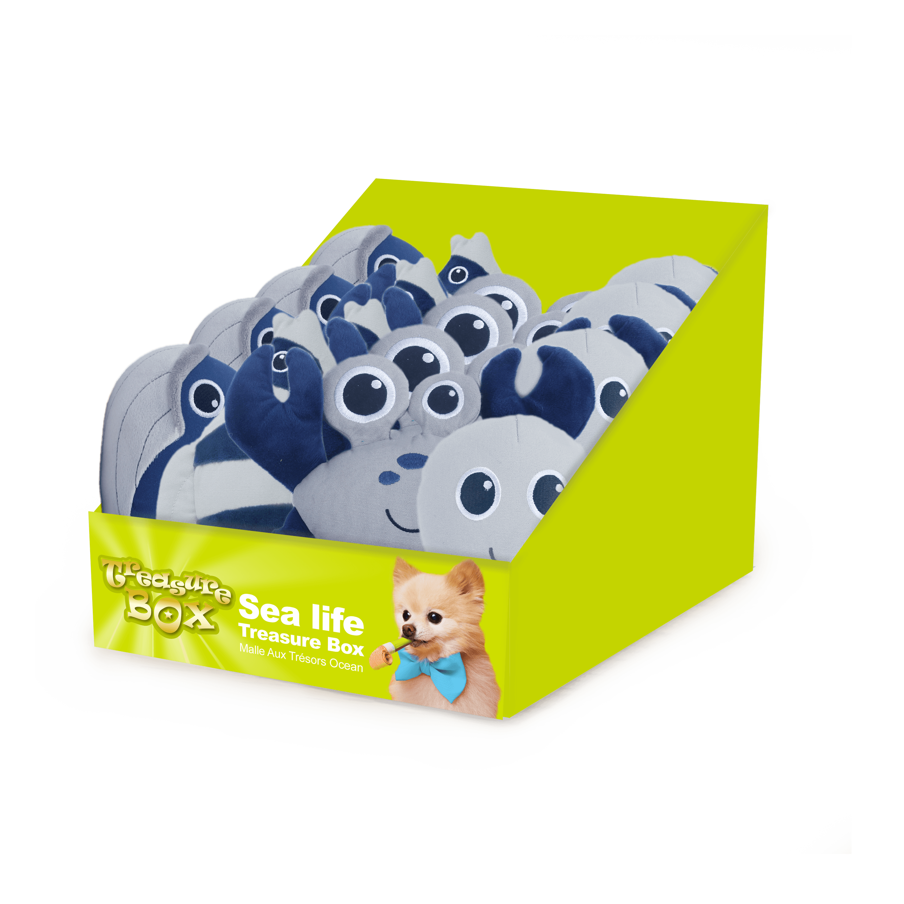 AFP Treasure Box Sea Life – 12 Plüsch-Spielzeuge für Hunde 3