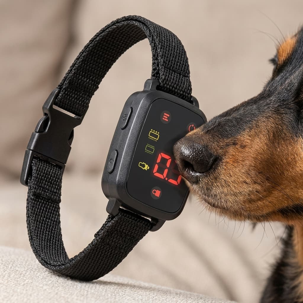 Halsband für Hunde mit Digitalanzeige, Touch-Control und Wasserdichtheit – PT229 3