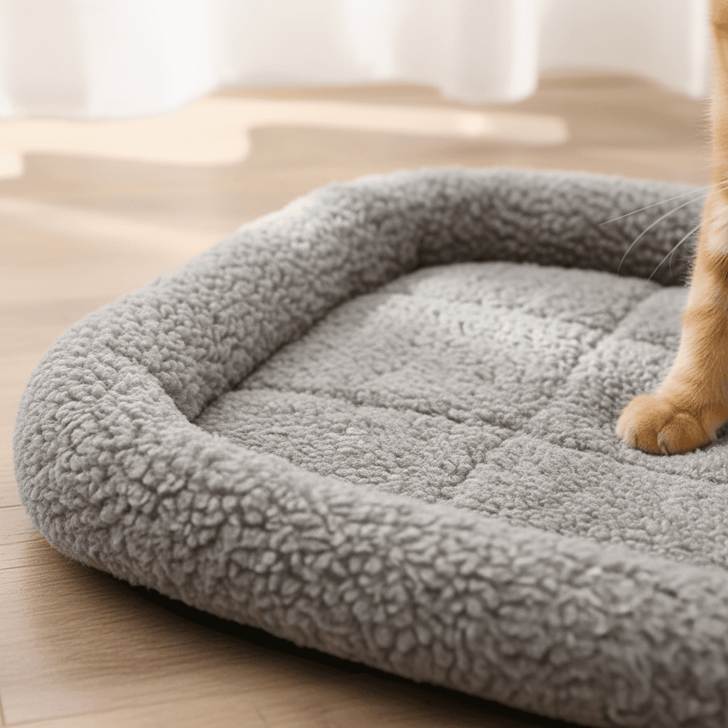Welpen- & Katzenbett – weicher Plüsch für Winter 3