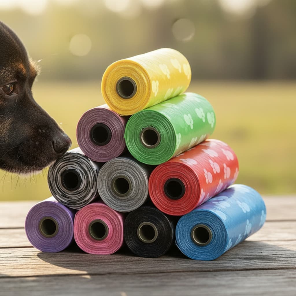 750 biologisch abbaubare Hundekotbeutel – bunt gemischt 4