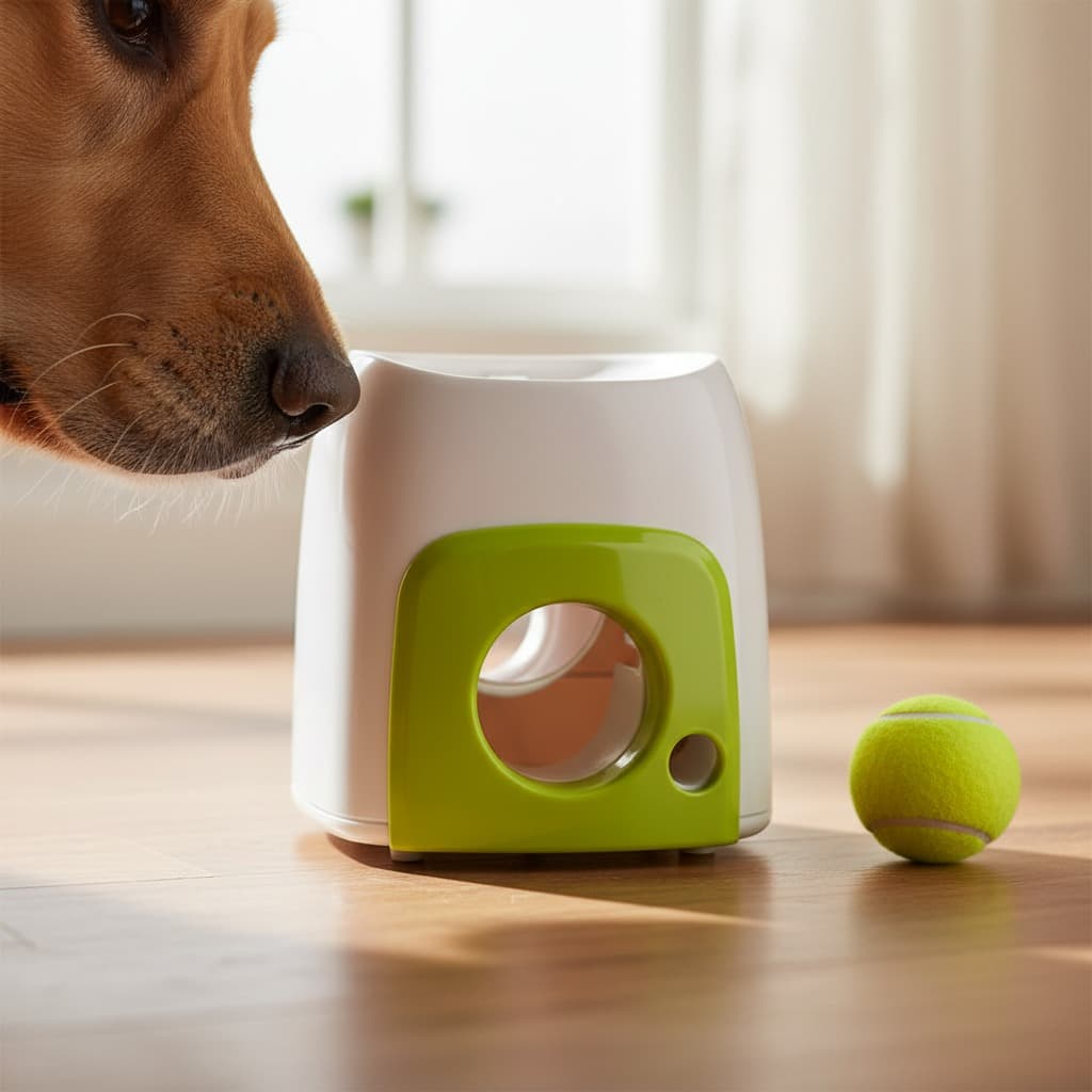 Automatischer Ball-Werfer für Hunde – interaktives Apportierspielzeug 4