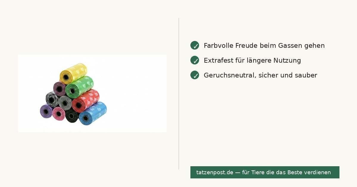 750 biologisch abbaubare Hundekotbeutel – bunt gemischt 6