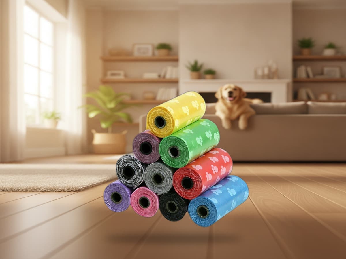 750 biologisch abbaubare Hundekotbeutel – bunt gemischt 5