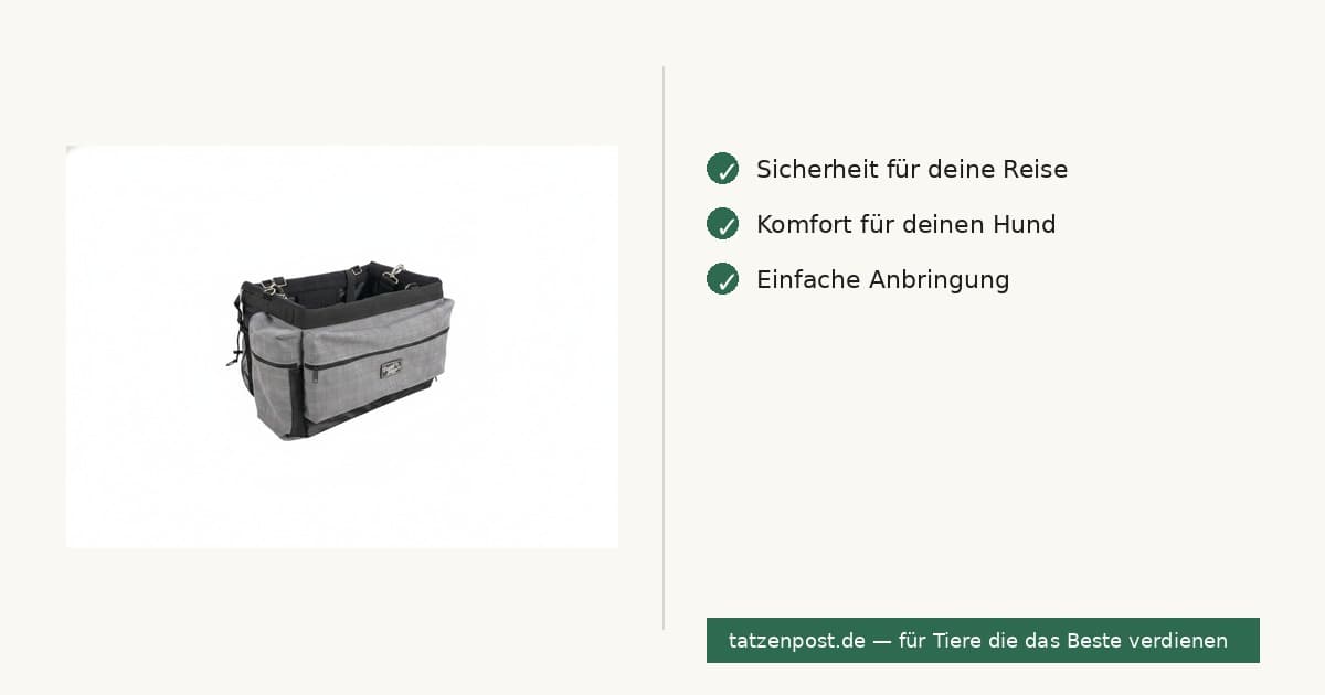 AFP Travel Dog – Deluxe Fahrradtasche mit Halterung 5