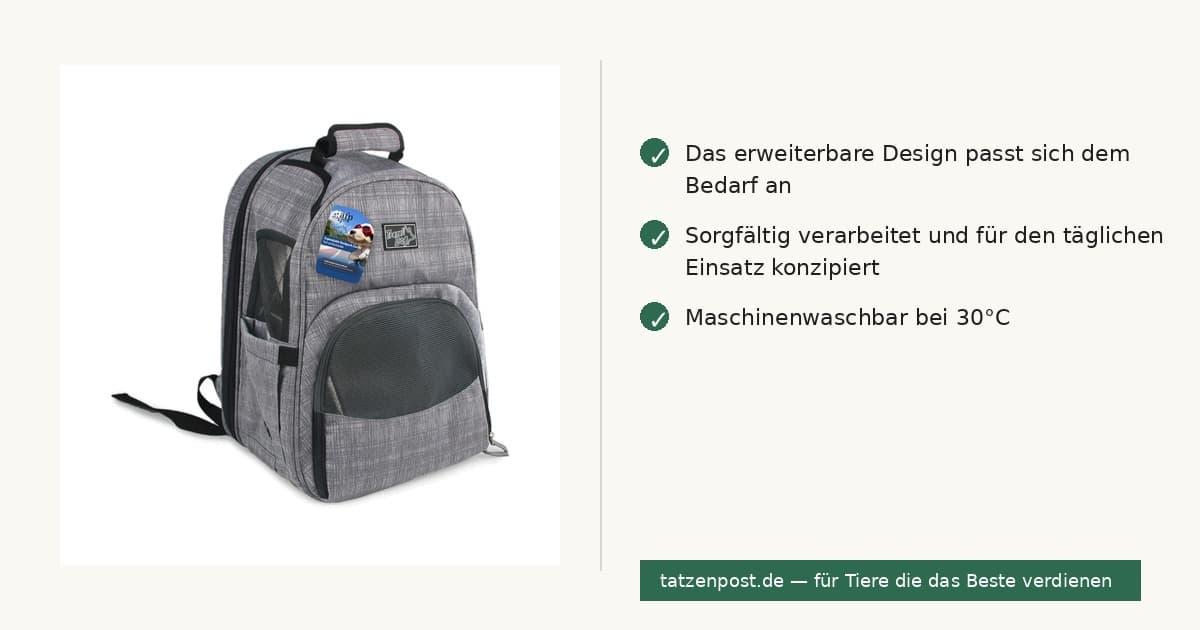 AFP Travel Dog – Erweiterbare Rucksack-Transporttasche 2