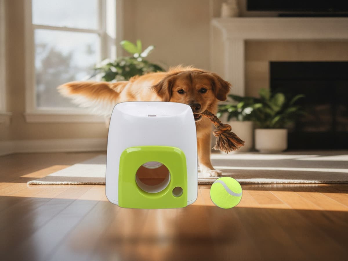 Automatischer Ball-Werfer für Hunde – interaktives Apportierspielzeug 5