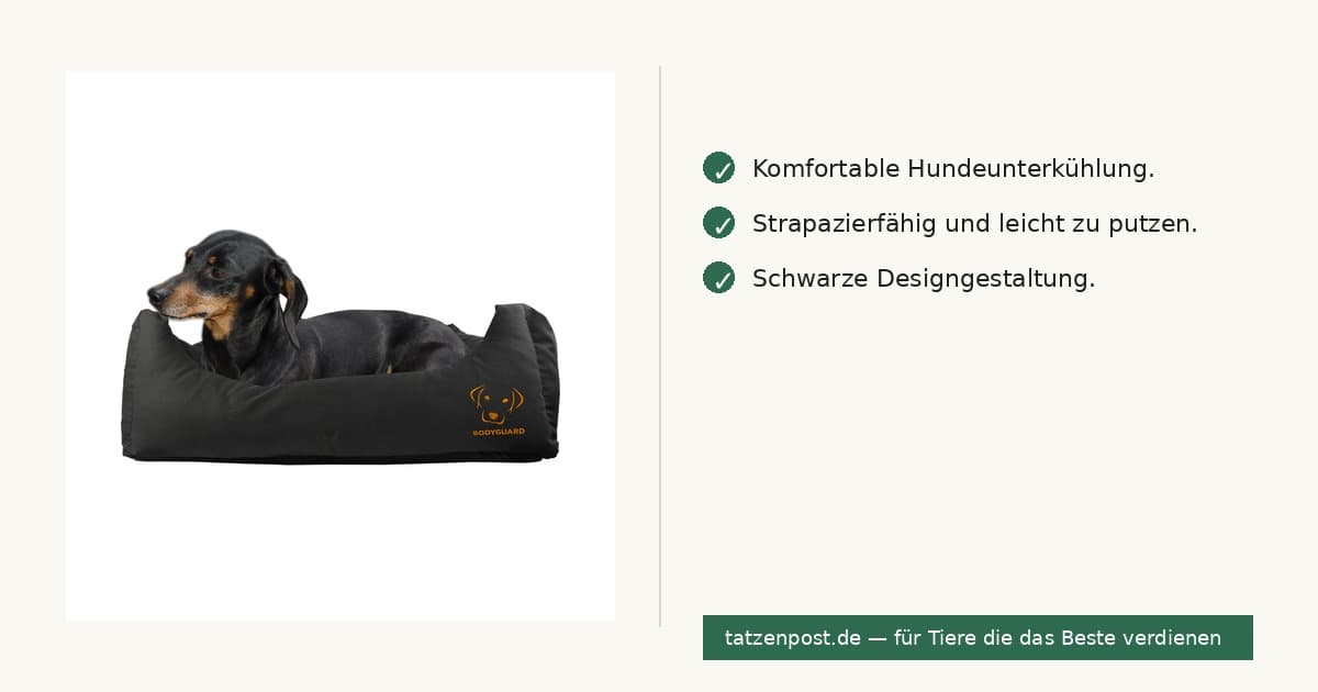 Bodyguard Sofa-Hundebett Schwarz S 2