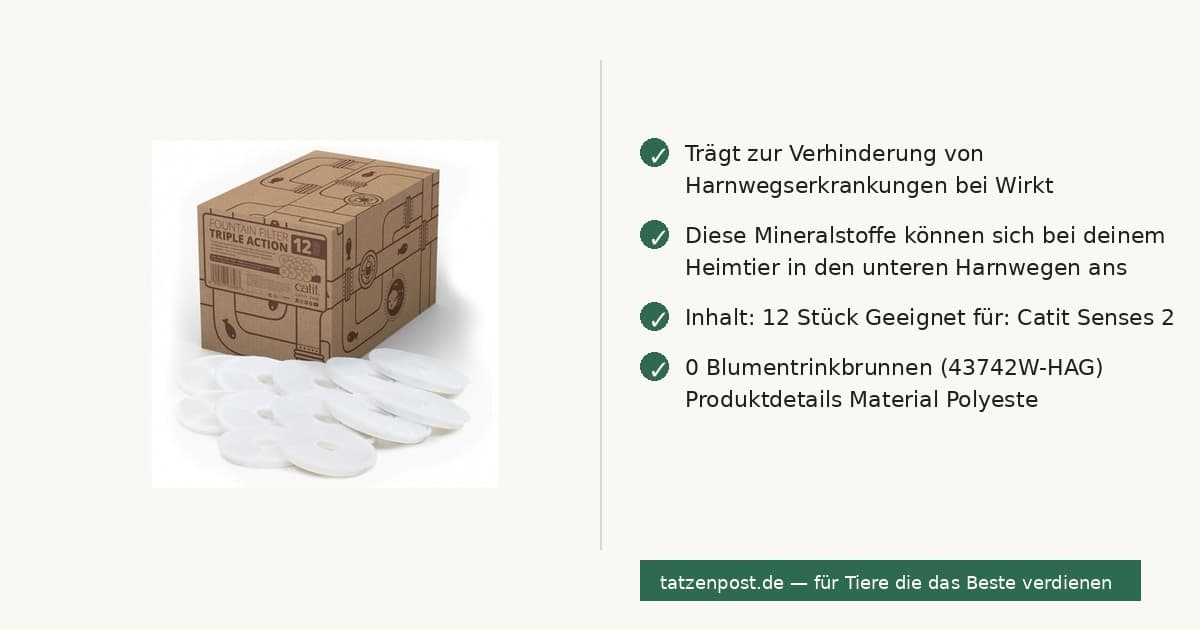 CATIT 2.0 Dreifachwirkender Trinkbrunnenfilter - 12 Stück 3