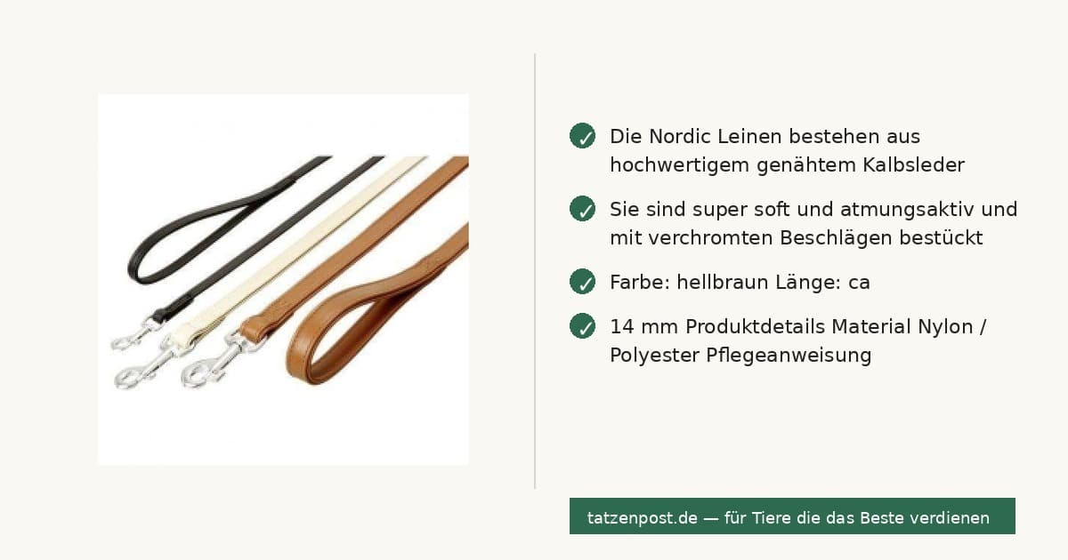 Karlie Nordic Leine - Hellbraun - 14 mm / 110 cm 3
