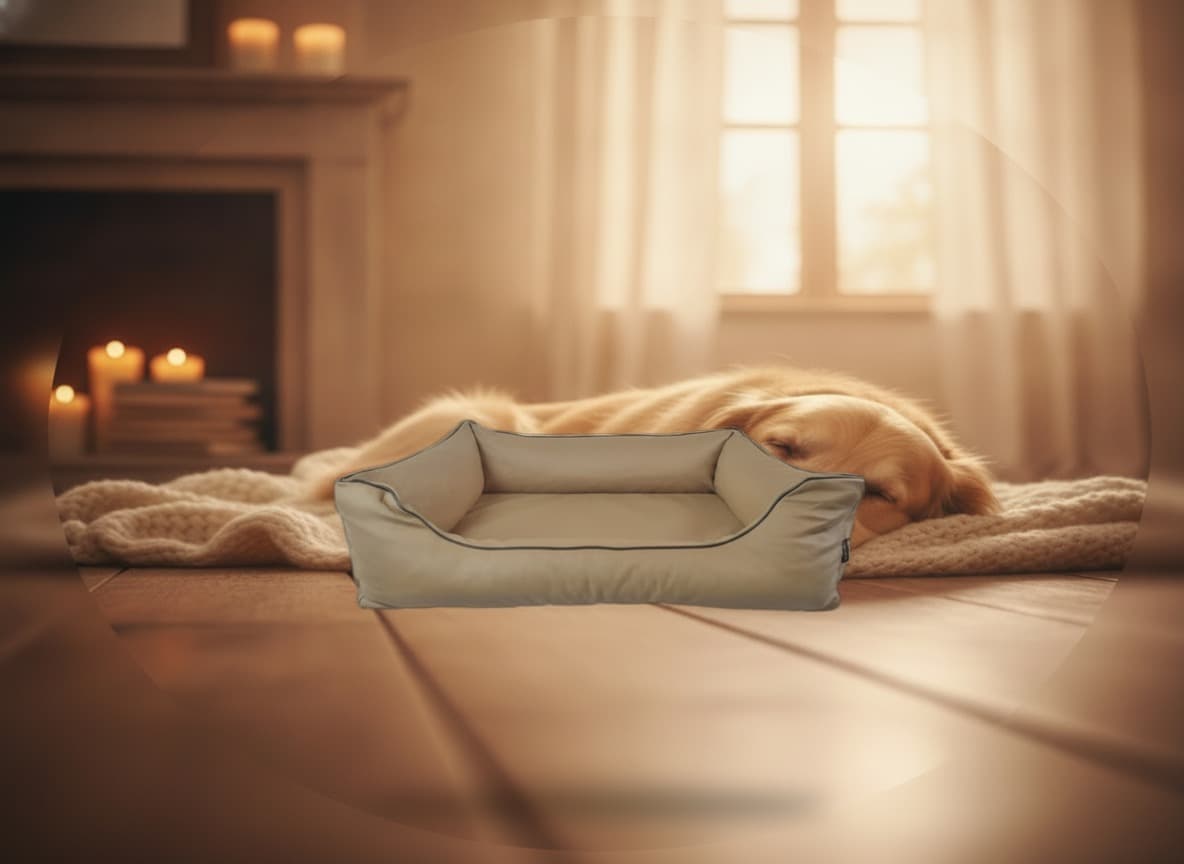 Lebon Hundebett Bruno - Braun - 80x60cm 3