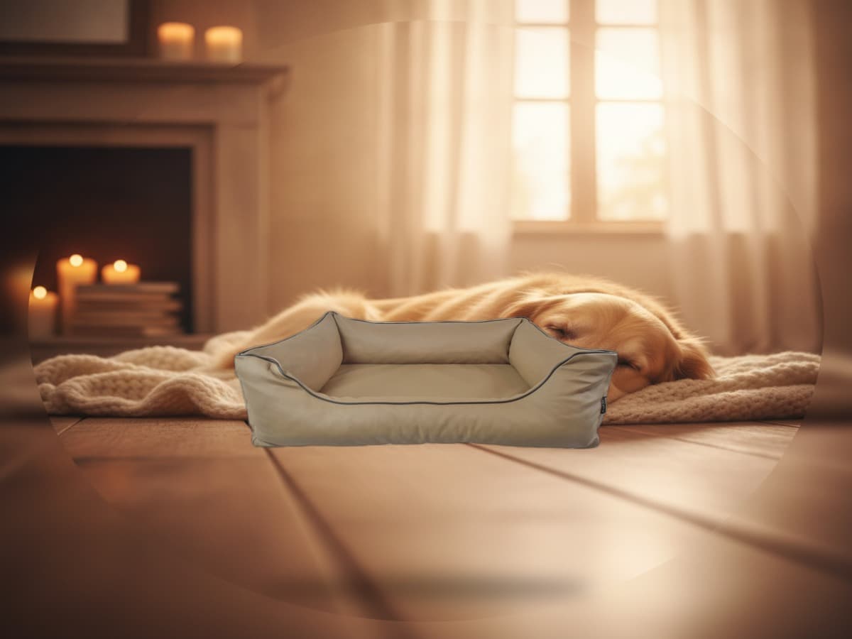 Lebon Hundebett Bruno - Braun - 80x60cm 4
