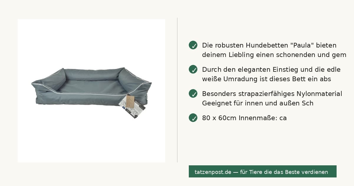Lebon Hundebett Paula 1 - 80x60cm - Grau 4