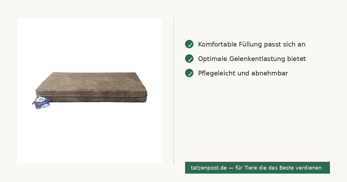 Let's Sleep Mellow Mattress Orthopädisches Bett XL Taupe 2