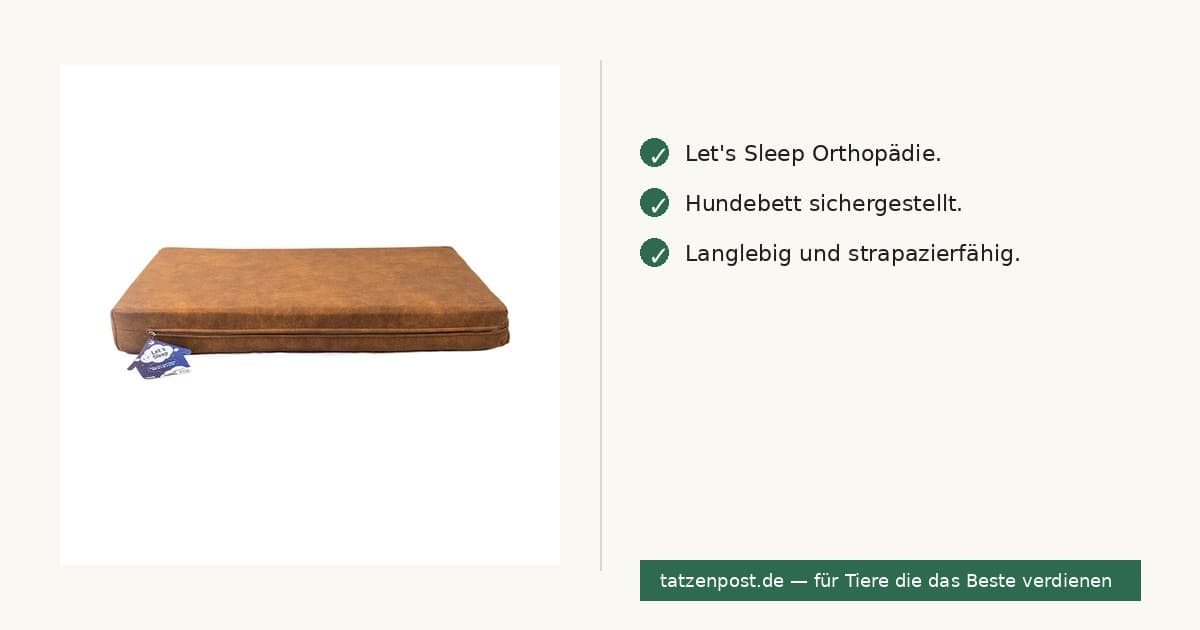 Let's Sleep Mellow Mattress Orthopädisches Bett XL Cognac 2