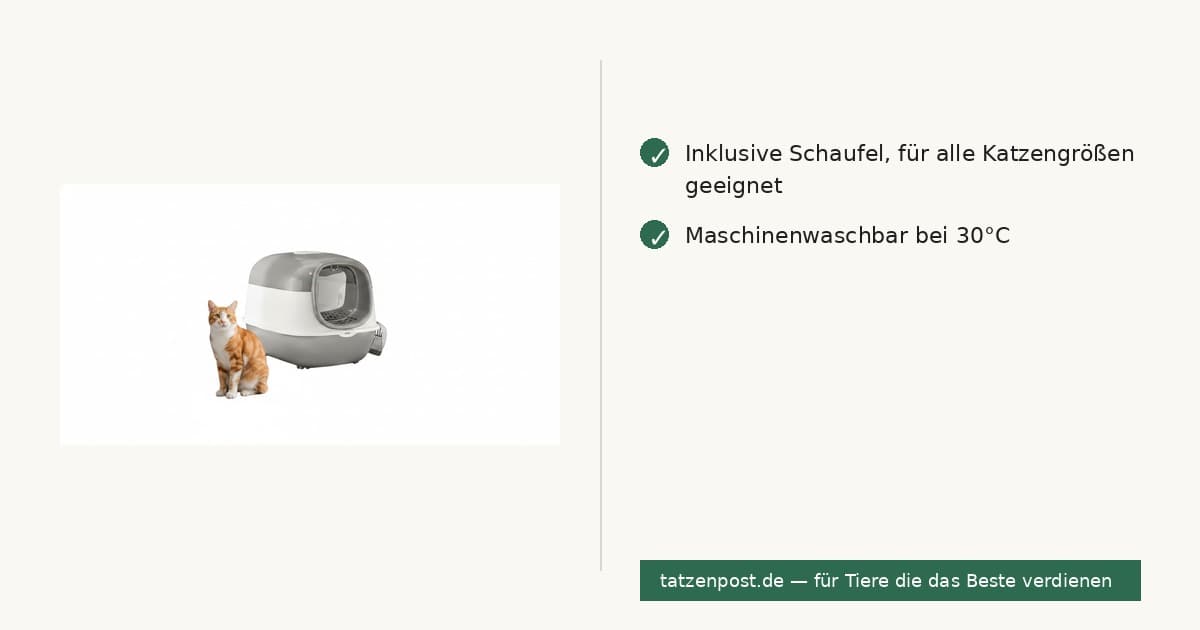 Katzentoilette – stabile Kunststoff-Box mit Schaufel 6