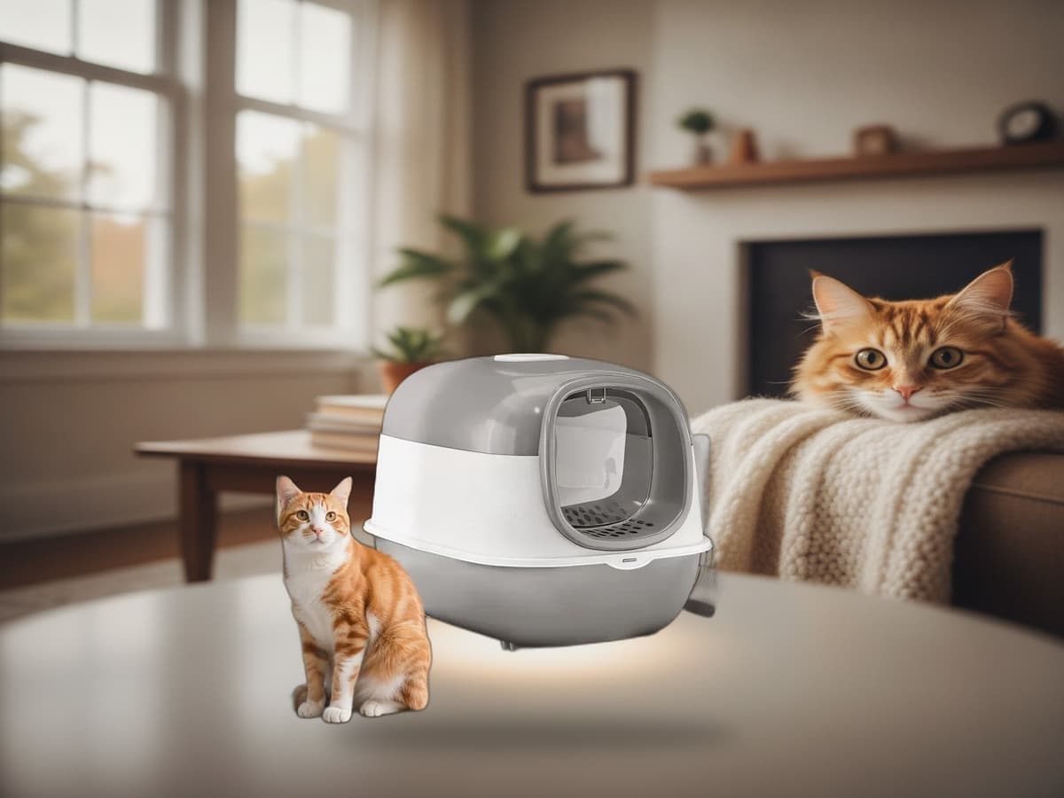 Katzentoilette – stabile Kunststoff-Box mit Schaufel 5