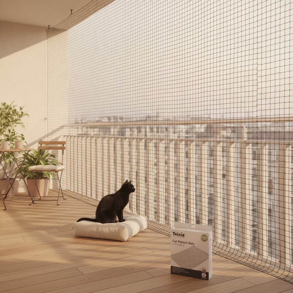 Trixie Cat Protect Netz - 8 x 3 m, schwarz 2