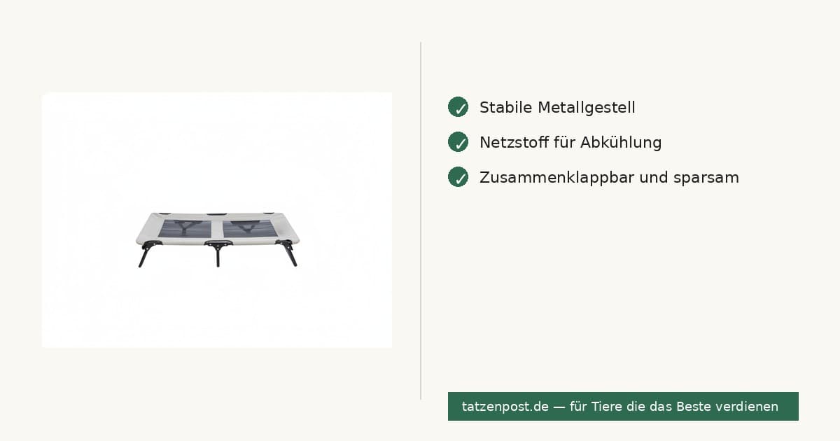 Trixie Hundeliege mit Metallgestell - 79 × 19 × 50 cm 3
