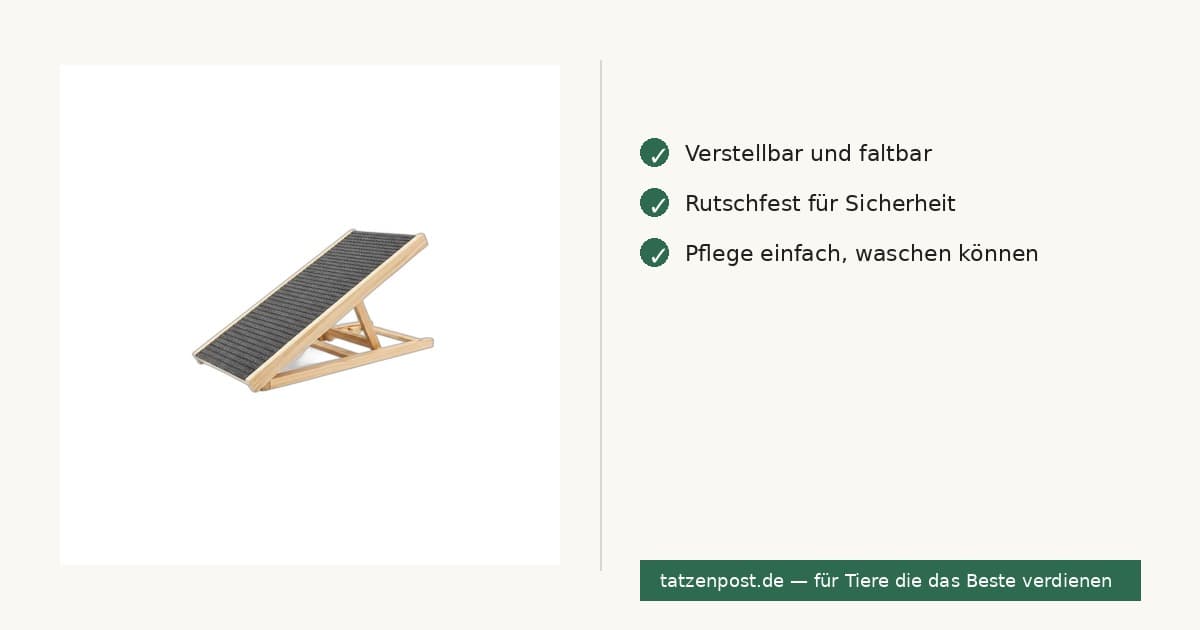 Verstellbare Hundetreppe – faltbar, rutschfest 6