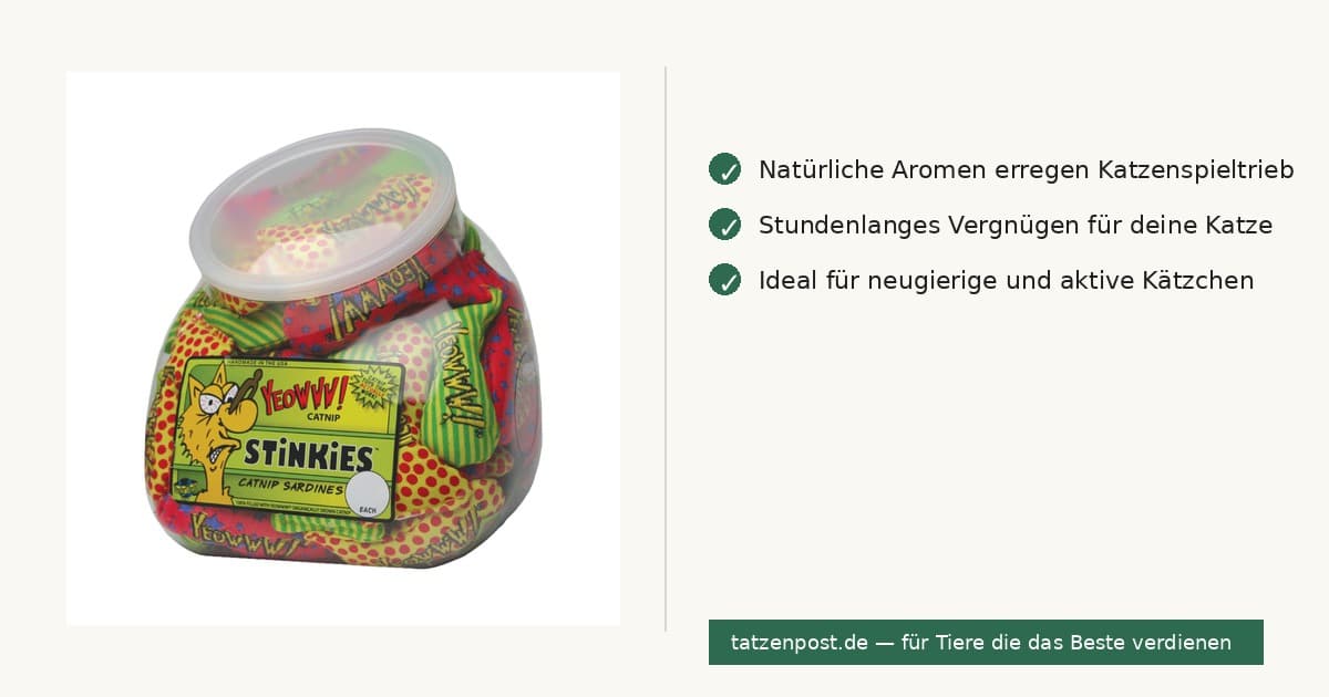 Yeowww! Fishbowl of Stinkies – Katzenminze-Spielzeug (51er Set) 2