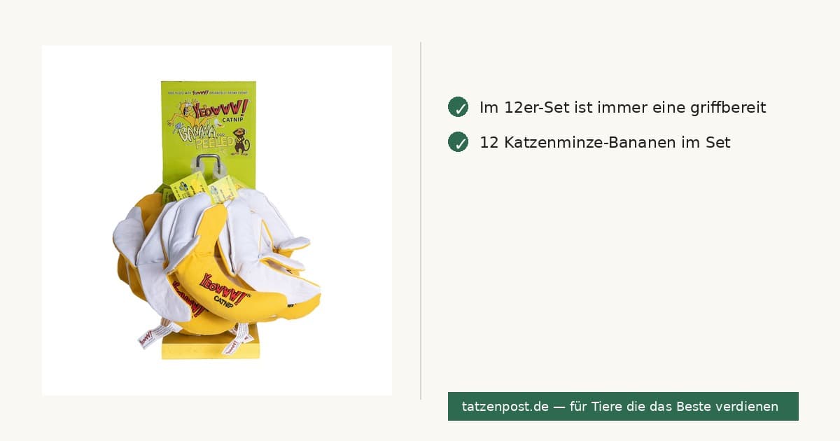 Yeowww! Chi-Cat-A – Geschälte Katzenminze-Banane 12er-Set 2