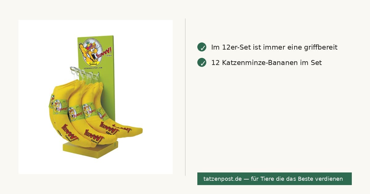 Yeowww! Chi-Cat-A – Katzenminze-Banane 12er-Set 2