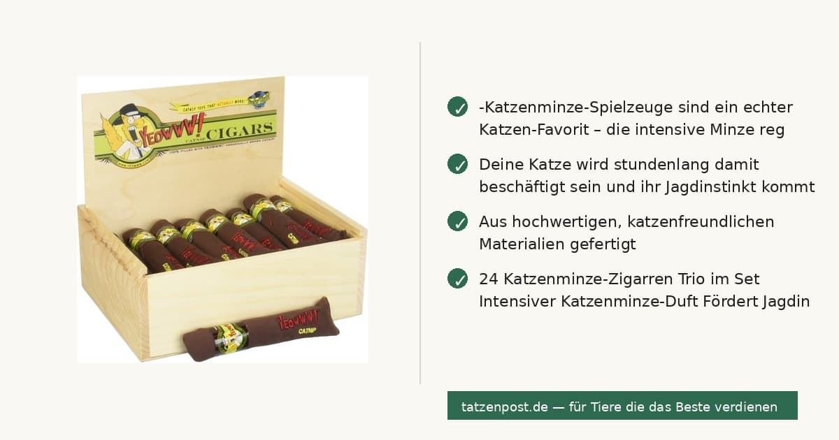 Yeowww! Cigar Box – 24 Katzenminze-Zigarren Trio 2