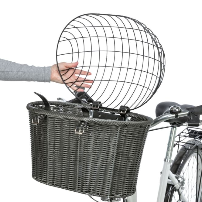 Trixie Front-Fahrradkorb aus Polyrattan 5