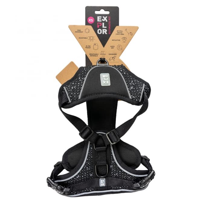 Duvoplus EXPLOR Ultimate Fit No-Pull-Geschirr - granite black - XL - 52-66cm - 71-104cm 2