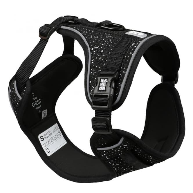 Duvoplus EXPLOR Ultimate Fit No-Pull-Geschirr - granite black - XL - 52-66cm - 71-104cm 3