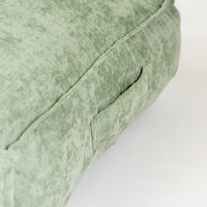 Duvoplus Kissen Velvet rechteckig - grün - 97x68x18,5cm 3