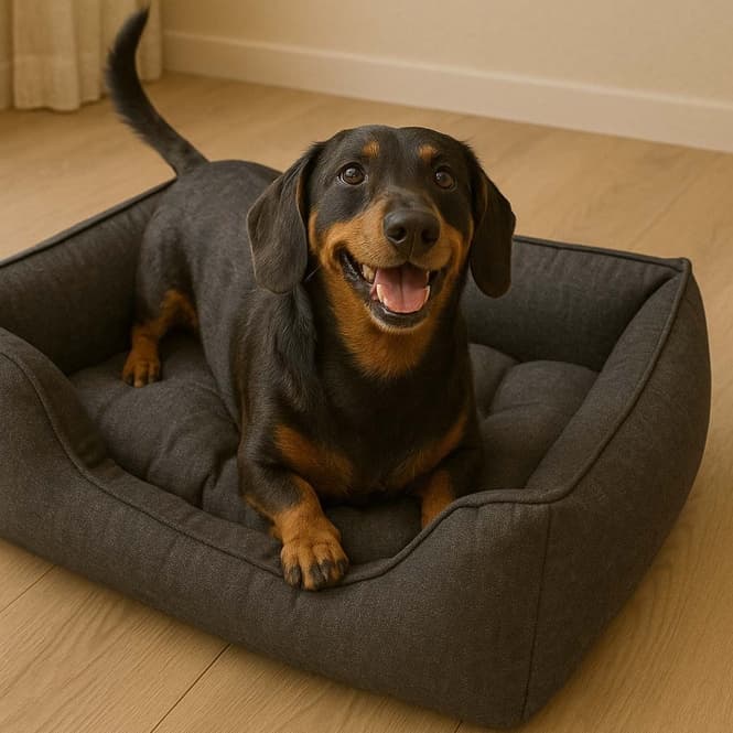 Duvoplus Hundebett Duratex - dunkelgrau - 60x45x16cm 5