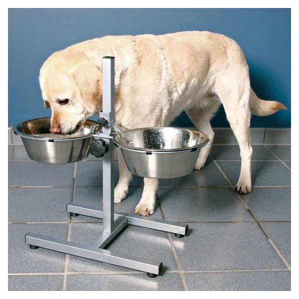 Trixie Hundebar mit Edelstahlnäpfen - 2 x 4,5 l: Produktbild