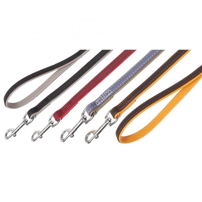 Karlie Vintage Trend Leine - Dunkelbraun/Gelb - 100cm / 18mm: Produktbild