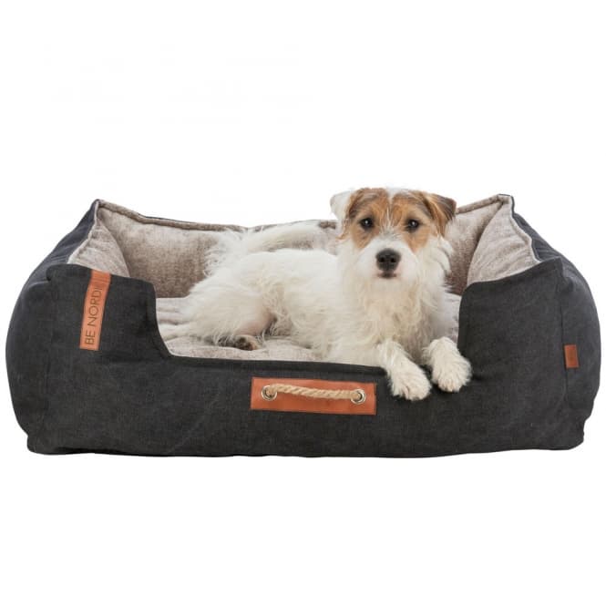 Trixie BE NORDIC Bett Föhr - schwarz/sand - 80 × 60 cm 2