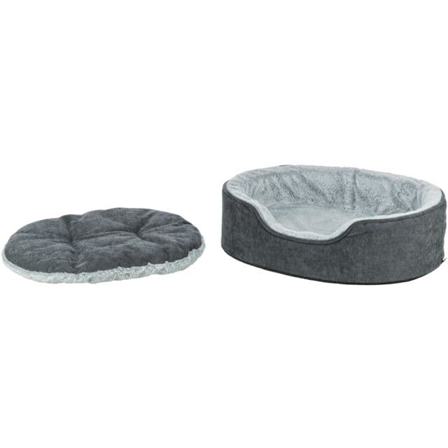 Trixie Vital Bett Lino Soft, oval - grau/hellgrau - 60 × 45 cm 2