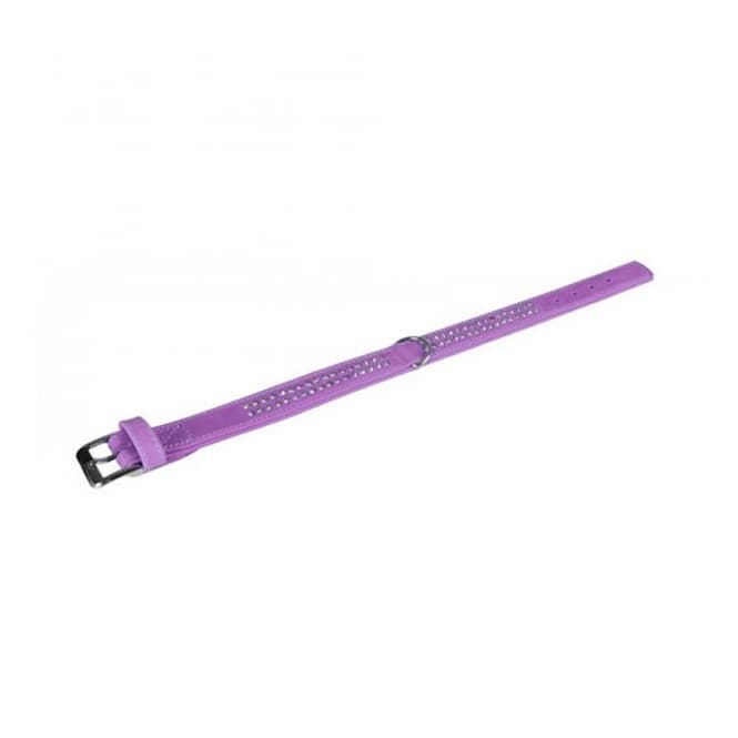 Karlie Buffalo Strass-Halsband - Violett - 2-reihig, 45cm/24mm: Produktbild