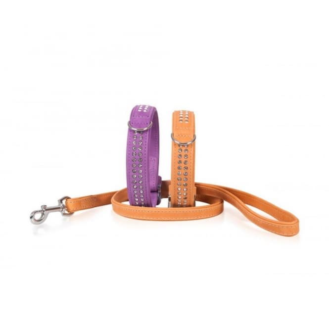 Karlie Buffalo Strass-Halsband - Violett - 2-reihig, 45cm/24mm 2