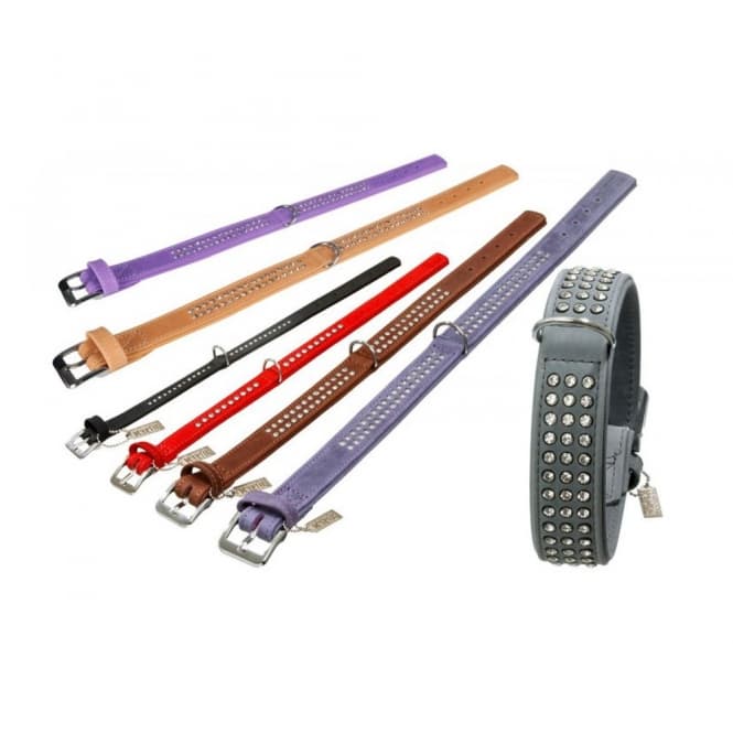 Karlie Buffalo Strass-Halsband - Violett - 2-reihig, 45cm/24mm 3