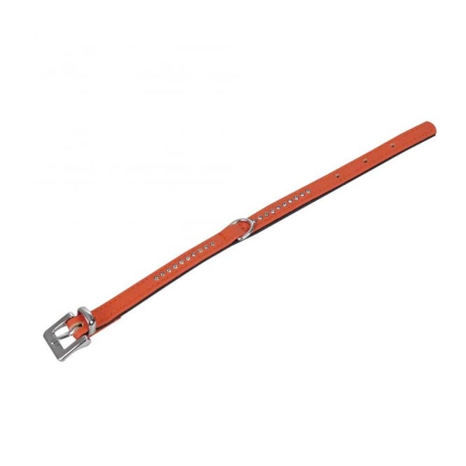 Karlie Vintage Strass Halsband - Mandarine - 4-reihig 2