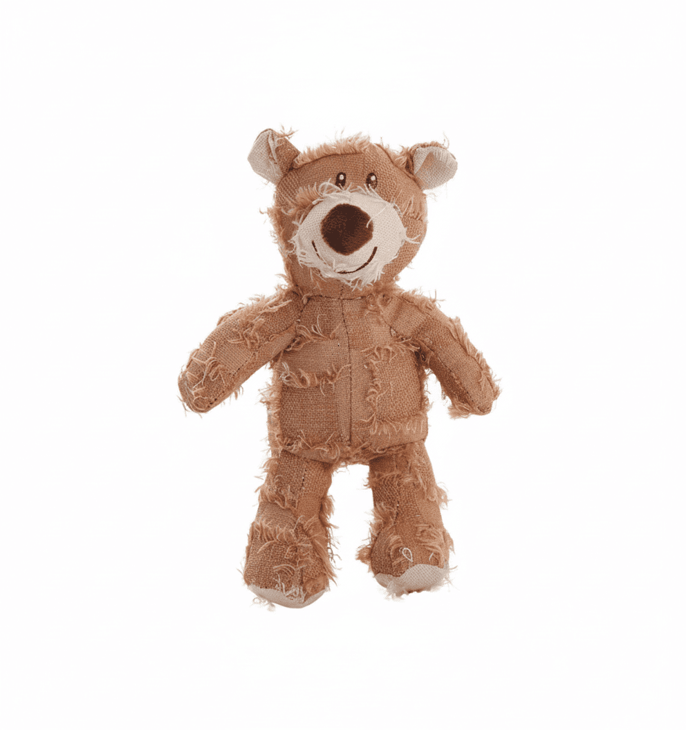 Plüsch Bettelbär – Quietschspielzeug für Hunde – Produktbild