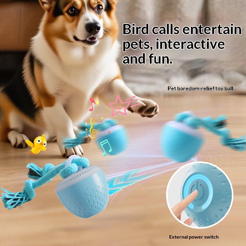 Nip-resistent Hunde Ball Teething Sound-making Spielzeug