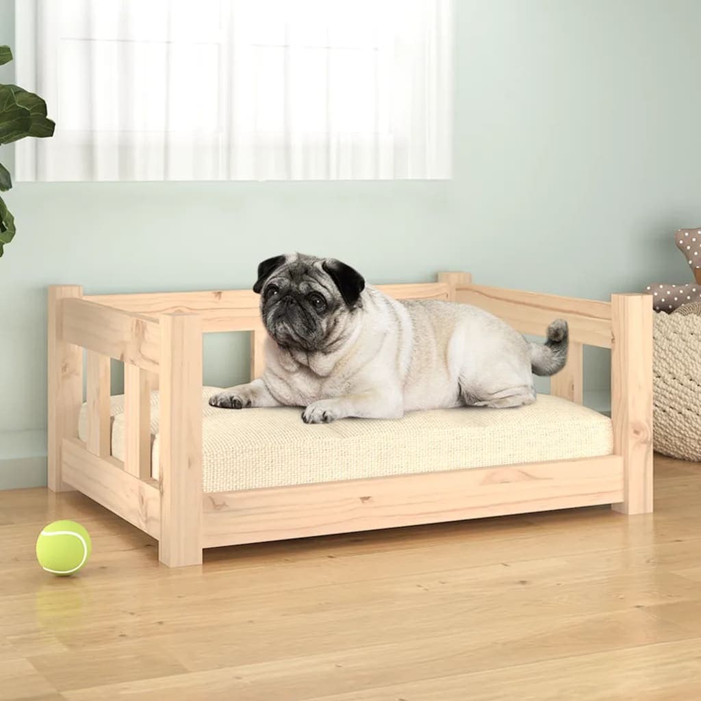 Hundebett 65.5x50 cm, festes Pinienholz